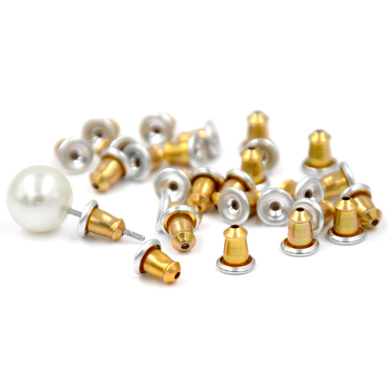 Aluminum bullet head ear plug two-color anti-drop earrings back metal earplugs hypoallergenic earrings back plug jewelry ear pressure wholesale Aluminum bullet head ear plug two-color anti-drop earrings back metal earplugs hypoallergenic earrings back plug jewelry ear pressure wholesale