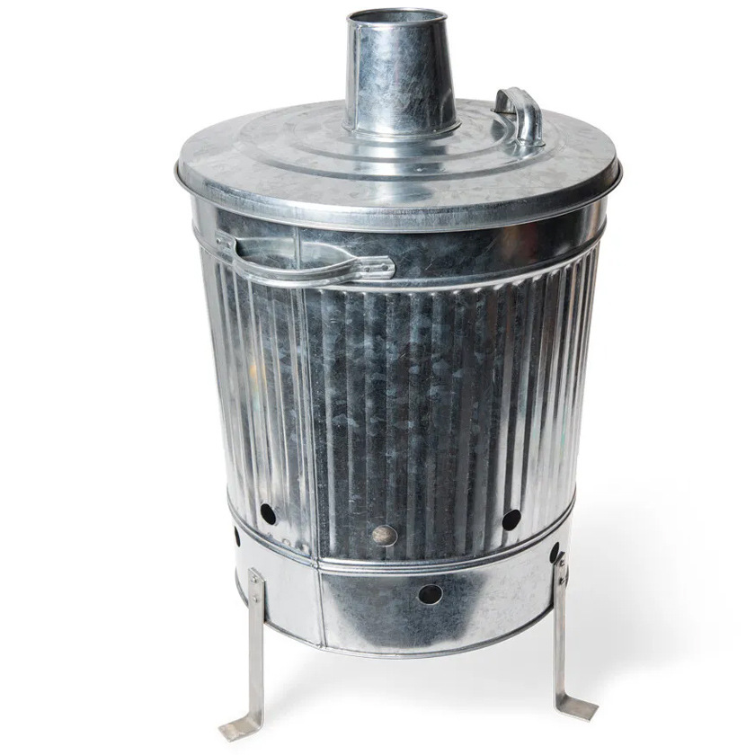 跨境专供18L小型焚烧炉 户外镀锌铁皮垃圾焚烧炉 树叶焚烧炉