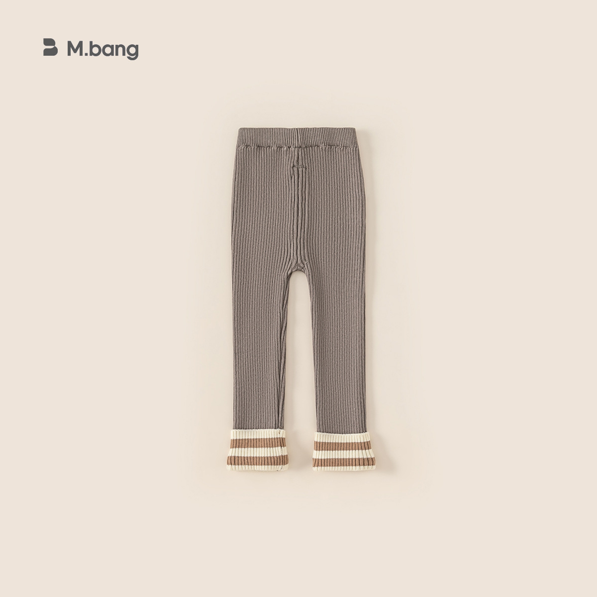 Youbao ropa para niños otoño e invierno nuevos leggings para niños Moda coreana costura pies rayas pantalones de punto para niñas