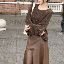 2025新款 秋冬季韩版时尚百搭套头 慵懒宽松休闲毛衣上衣