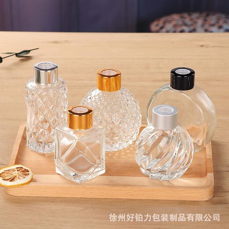 创意无火玻璃香薰瓶空瓶100ml异形香氛精油扩香瓶香水藤条挥发瓶