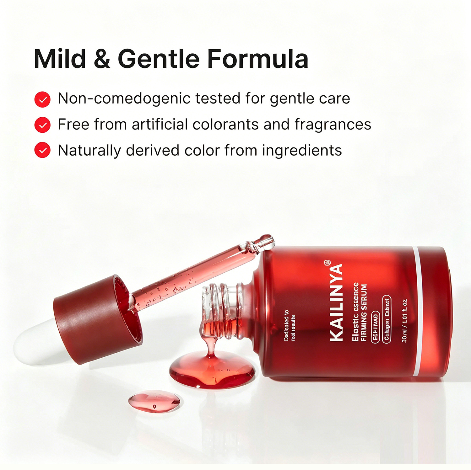 Cross-Border Trade Collagen Firming and Elasticity Essence Serum with Niacinamide Brightening Skin Dropper Whitening Plumping Essence