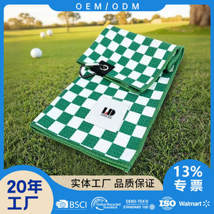 Hot Selling Factory Cross-Border Amazon Microfiber Pattern Custom Printed Logo Golf Towel Fitness Towel