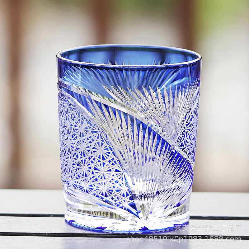 Copa de cristal Edo de estilo japonés, copa de whisky, copa de vino hecha a mano de alta calidad, copa de bar, copa de cerveza, regalo