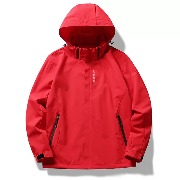 2024 Single Spring and Autum Jacket Men's Outdoor Clothing Men's and Women's Mountaineering Jacket Removable Hood Group