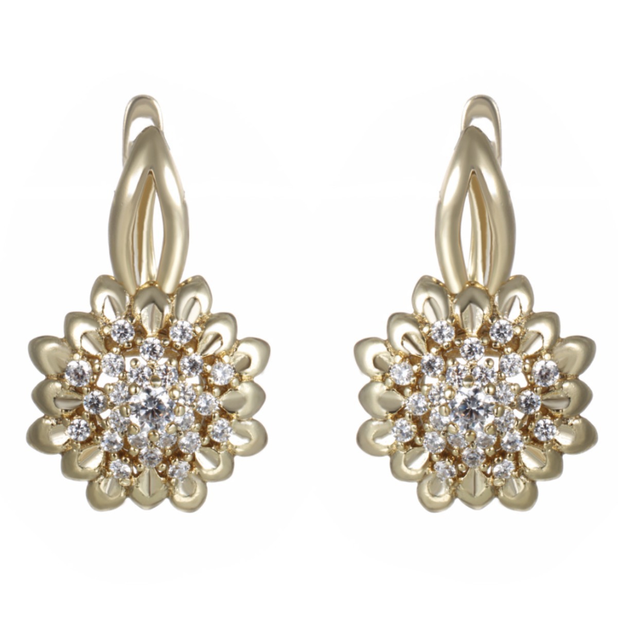 Xuping joyas de bronce de piedra de diamante llena de pendientes de aleación de diamante de moda europea y americana nicho ligero de lujo alta sensación de pendientes para mujeres