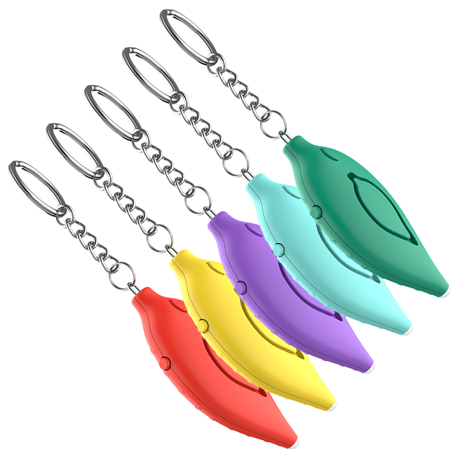 Alarma Personal Forma de Hoja MP-A01 con Luz LED 130 dB para Defensa Personal Femenina image 6