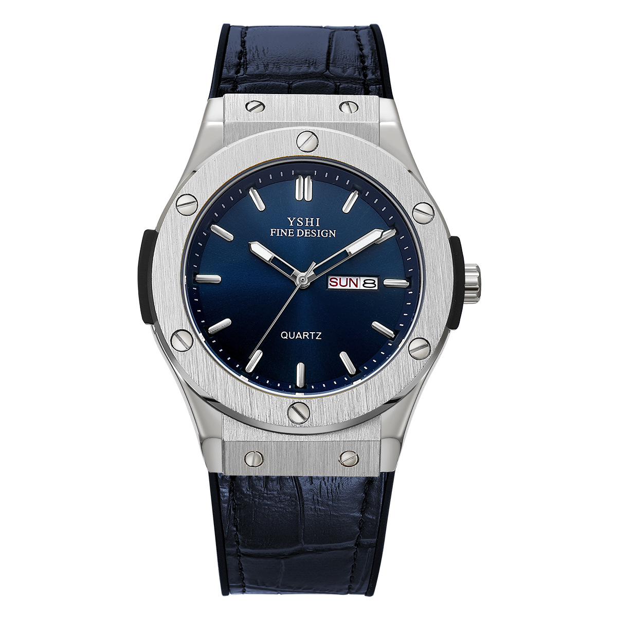 실버 쉘 블루 표면 블루 벨트