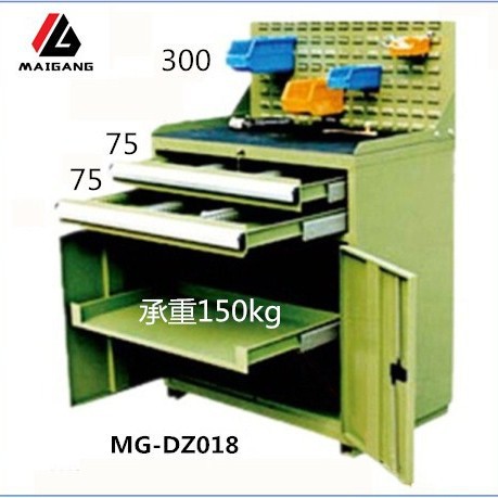 麦冈厂家DZ018l可非标组合重型移动工具柜抽屉式双开门铁皮储物柜