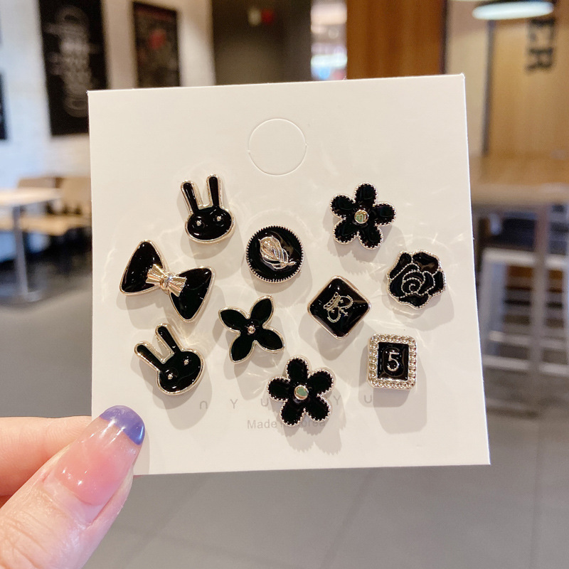 Botón de pecho anti-divertido, botón de clavos sin costura, pin de ropa fija, broche de botón de cuello de mujer, perlas