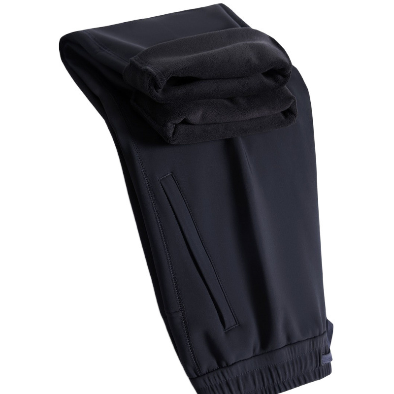 Pantalones al aire libre para hombres rectos pantalones de invierno ocio calentamiento transpirable infrarrojo lejano calentamiento pantalones deportivos de lana