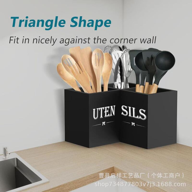 Wooden Kitchen Tableware Storage Box Separated Countertop Corner Chopsticks Spoon Sorting Box Solid Wood Multi-Purpose Wooden Kitchen Tableware Storage Box Separated Countertop Corner Chopsticks Spoon Sorting Box Solid Wood Multi-Purpose