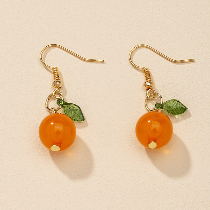 Pendientes Nuevos De Moda Naranja display picture 4