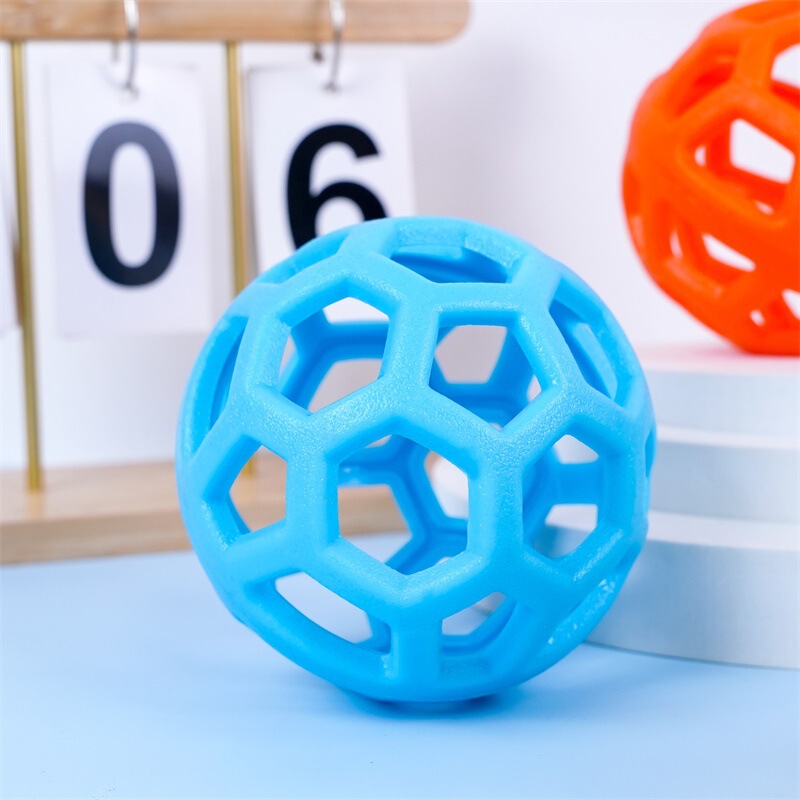 ペット用おもちゃボール、中空犬用噛み付きTPRおもちゃボール、歯ぎしりボール、噛みつきにくい弾むボール、退屈を和らげる自己刺激ゴムボール|undefined