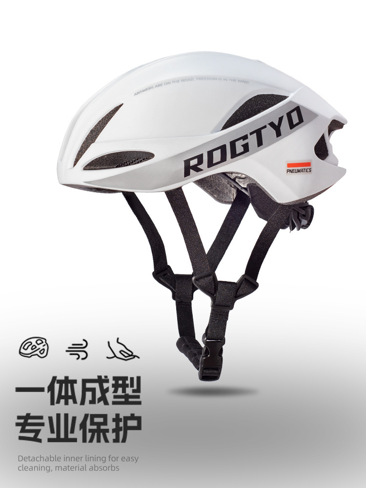 Casco de ciclismo de bicicleta de carretera integral moldeado rompe el viento bicicleta de montaña neumática hombre y mujer casco sombrero equipo de bicicleta