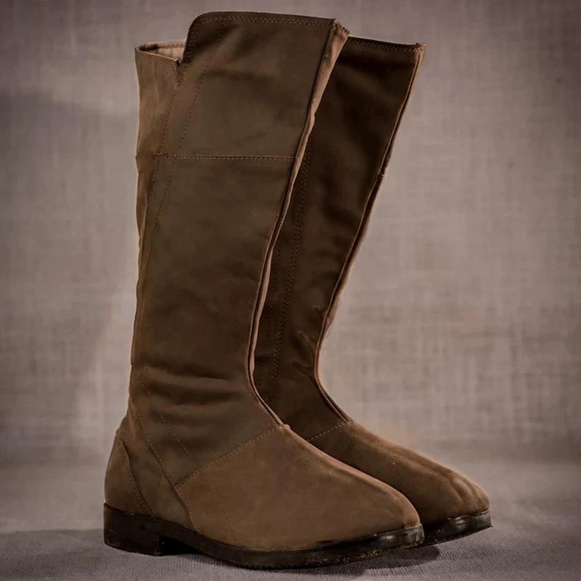 Женские ботинки-галифе из новой коллекции осень-зима 2025 года, экспортный стиль, круглый носок, размер 40-43, низкий каблук, однотонные.