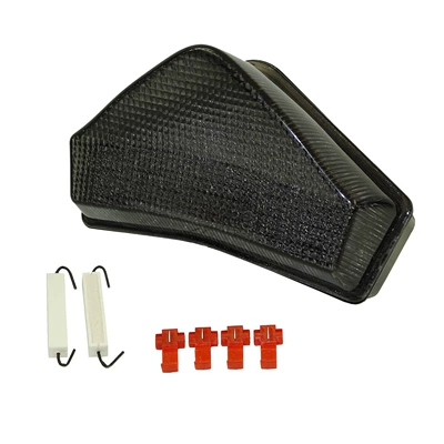 Applicable to Triumph Sprint ST 1050 05-12 modified LED rear tail light brake light turn signal assembly (Motorcycle tail) - smoky-black
