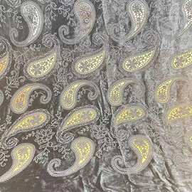 水溶刺绣花边丝绒底镂空激光绣花重工女装童装服装蕾丝花边面辅料