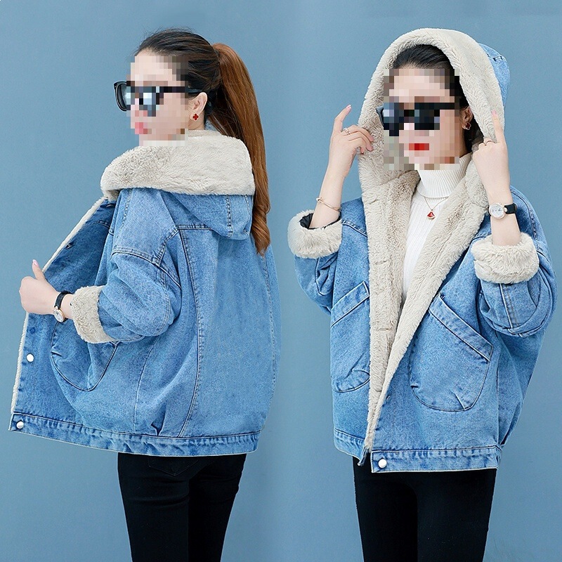 Popular Denim Jacket for Women, New Autumn and Winter Stylish Denim Clothing, Plus-Size Loose Women's Jacket, Cotton-Padded Coat Popular Denim Jacket for Women, New Autumn and Winter Stylish Denim Clothing, Plus-Size Loose Women's Jacket, Cotton-Padded Coat