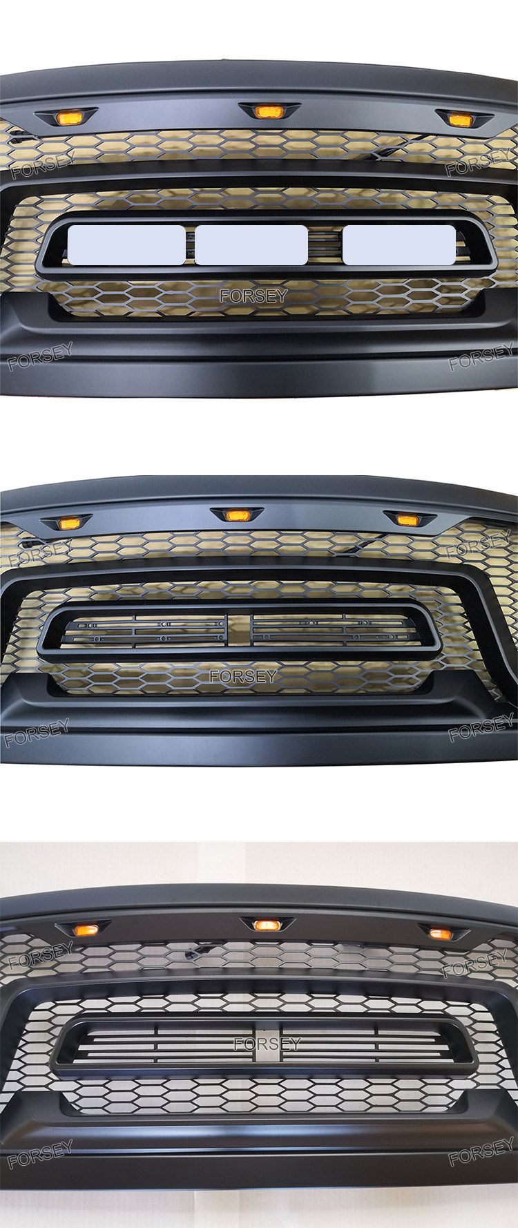 Suitable for 2013-2018 Dodge Ram 1500 modification and upgrade of front grille and front bumper center mesh
