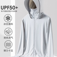 オリジナル糸アイスシルク日焼け止め服女性用 upf50+ 取り外し可能なつばクール抗 UV 屋外サイクリング日焼け止め服男性用