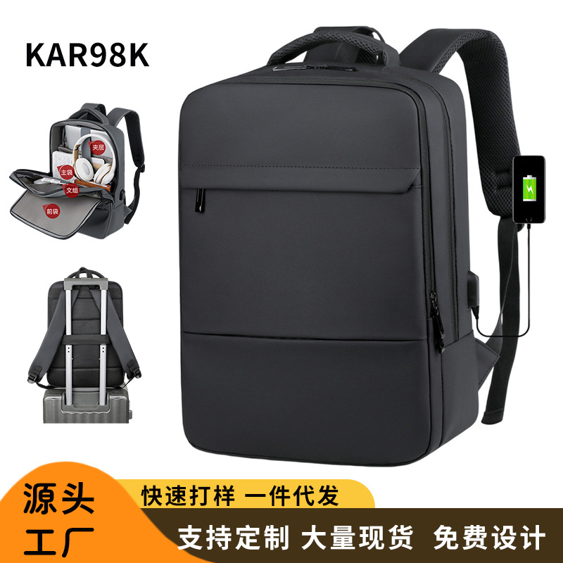 Mochila de Negocios con USB para Portátil para Viajes de Negocios