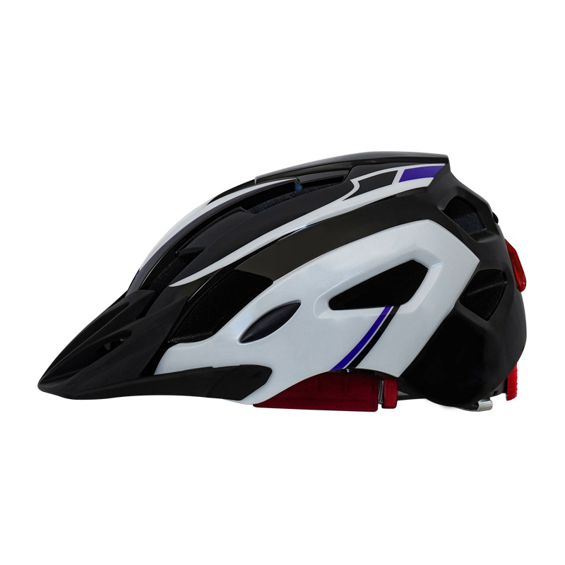 Integrated Mold With Tail Light, 1cm Wider Bicycle Riding Helmet_voghion.com