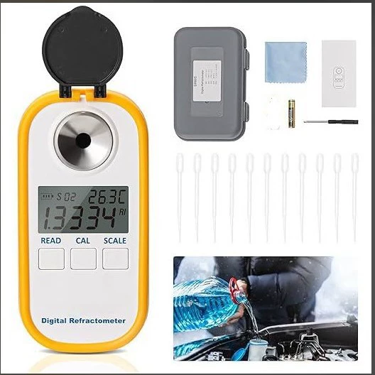 5 в 1 тестер мочевины DEF, рефрактометр охлаждающей жидкости, портативный тестер выхлопных газов дизельного автомобиля