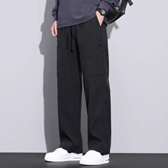 衫少服饰军绿色美式工装裤男款多口袋2025春季裤子男复古直筒裤