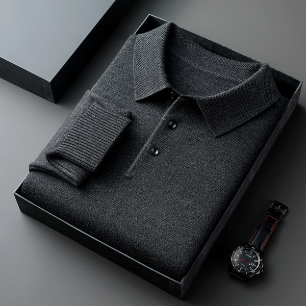 men's demi-season woolen long-sleeve