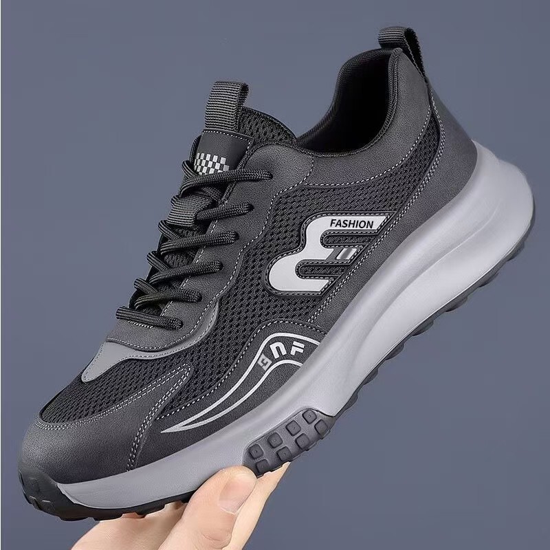 Cross-Border Casual Shoes, Breathable Mesh Soft-Soled Men's Sports Shoes, Men's Comfortable Outdoor Sports Student Running Shoes