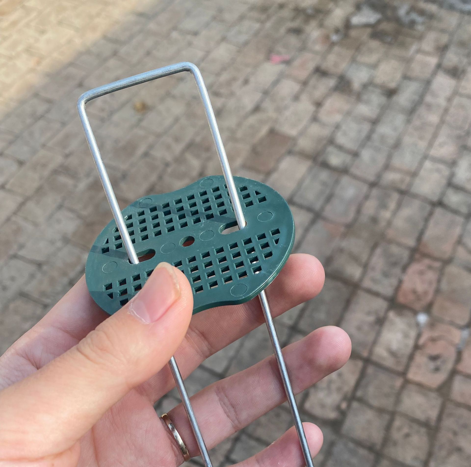 Uñas en forma de U película de césped uñas tienda al aire libre 7-Tipo de uñas de tela de jardinería uñas de acero galvanizado uñas anti-Hierba de tela de tierra