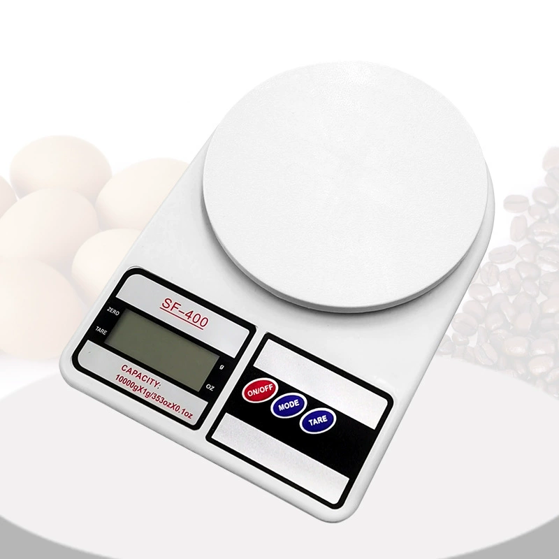 Kitchen Scale SF-400, Electronic Household 10 kg Capacity, Compact 23×17×3.5 cm