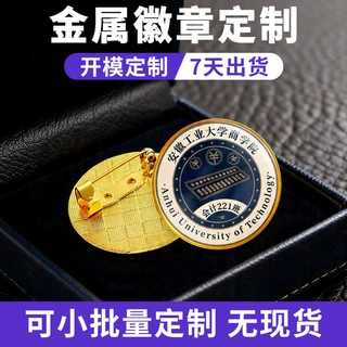 金属徽章定制厂家动漫胸针定做马口铁企业校徽活动纪念勋章加工