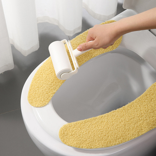 Meliya warm velvet adhesive toilet seat toilet pad toilet cleaning stickers washable and reusable department store wholesale