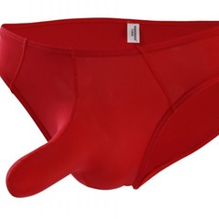 男士內褲男士大象鼻子jj內褲保健品男性男用情趣冰絲三角褲004QSJ