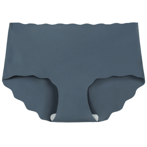 Wave ice silk seamless underwear for women mid-waist cotton briefs sexy women's underwear briefs for women