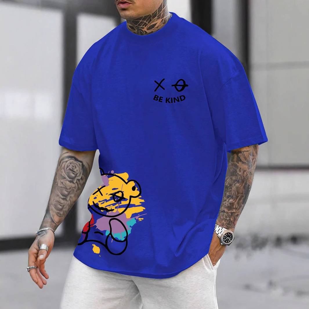 Retro light and thin comfortable soft breathable summer T-shirt…