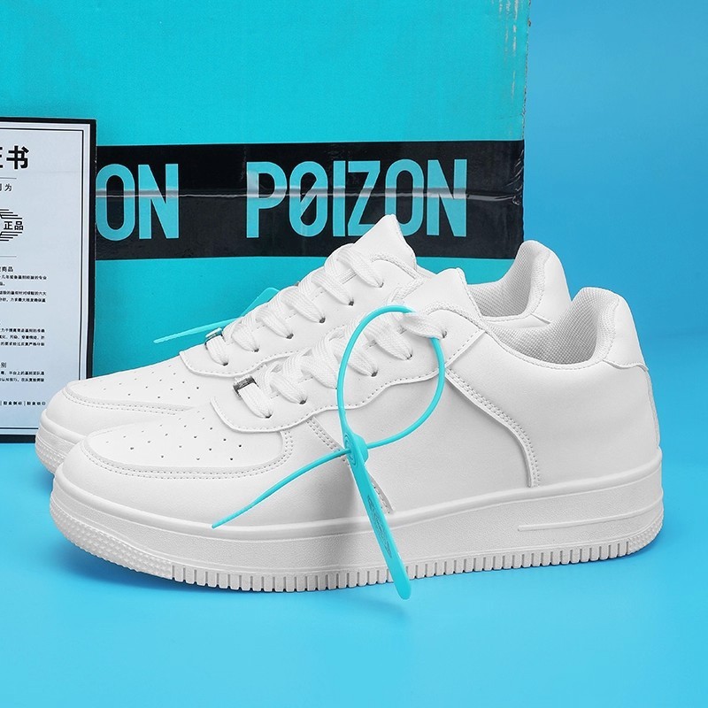 Breathable Niche Design Thick-Soled White Sneakers for Women, 2026 Spring and Summer New Versatile Lightweight Casual Shoes for Men