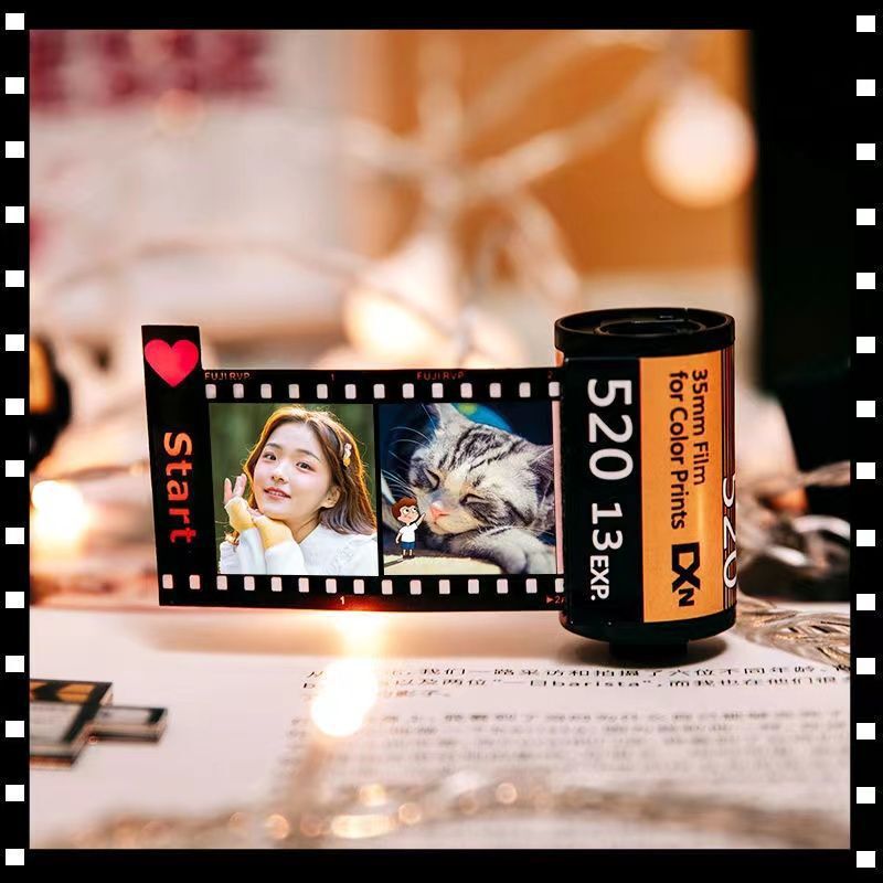 Photo Nailed Retro Film Album DIY Birthday Gift/Keychain
