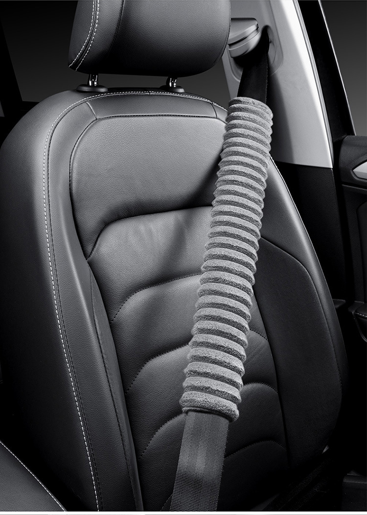 Wholesale car safety belt shoulder protective cover car super soft plush shoulder protective cover children safety belt factory direct sales