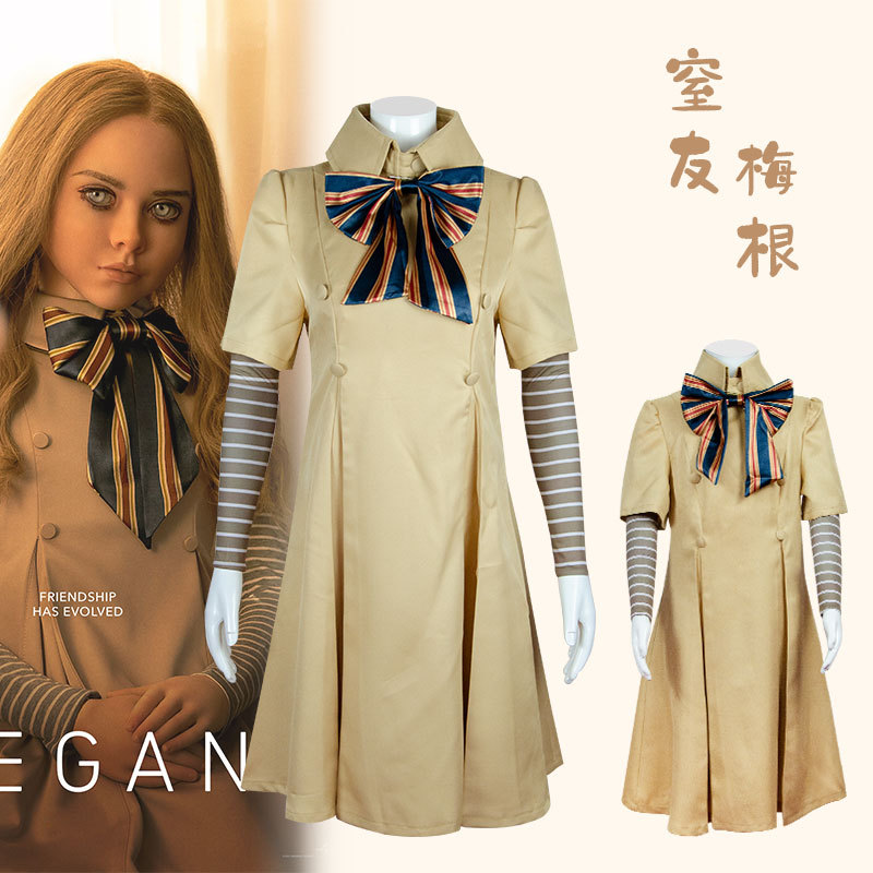 美国电影梅根cos新款衣服女成人儿童cosplay女主角同款全套连衣裙