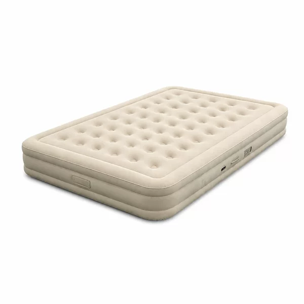 Single-person inflatable mattress, portable and easy to store, air mattress for floor sleeping, home sleeping pad, PVC air mattress, flocked mattress