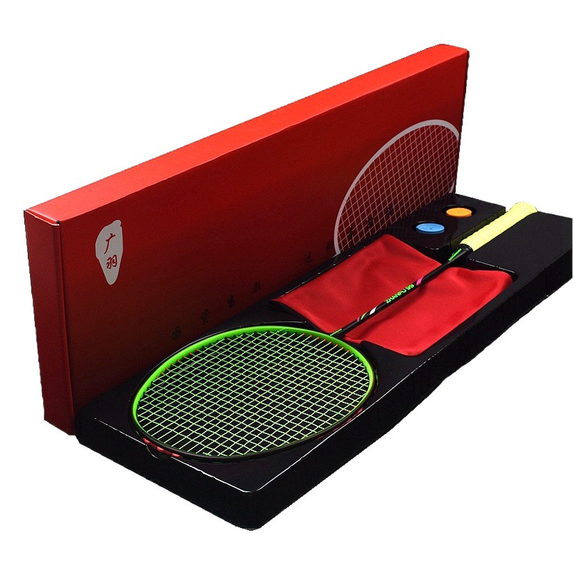 Badminton Racket 10U Full Carbon Adult Household Racket for Girls Ultra-Light Beginner Entertainment Training Single Racket Wholesale