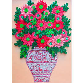 diy花卉系列钻石画 30*40cm钻石绣 异形钻闪钻钻石绘画工艺品