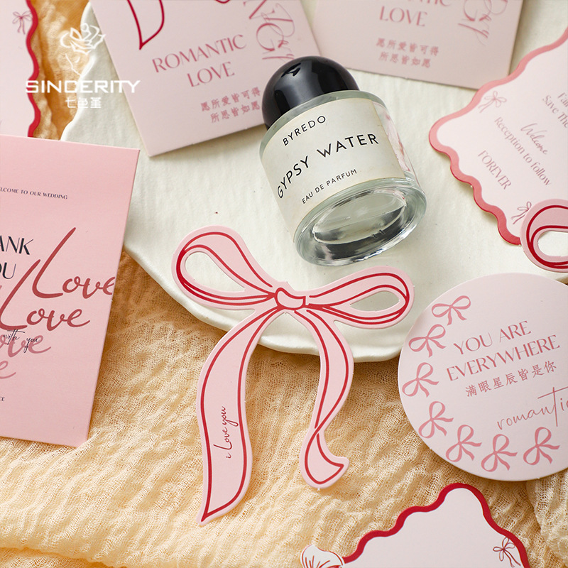 Tarjeta de lazo de niña de siete colores Empaquetado de flores Regalo de bricolaje Empaquetado de flores Regalo de floristería