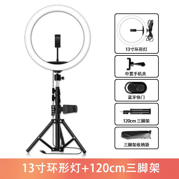 携帯電話の生放送の補助ライトの卸売りの10寸の美しい顔のringlightは携帯して地面のスタンドの環状の生放送の明かりを支えます。|undefined