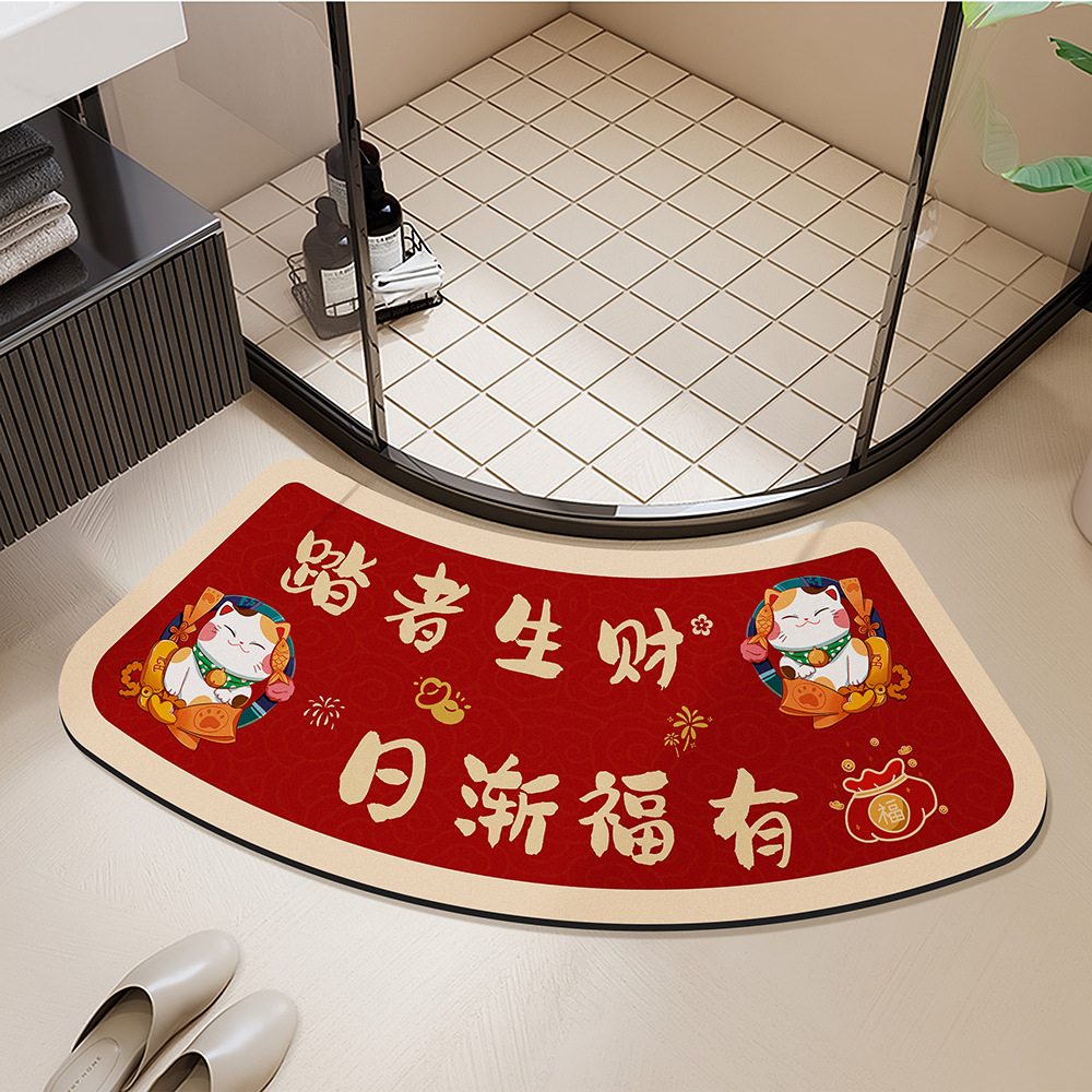alfombra de suelo de baño alfombra de puerta de entrada alfombra de baño alfombra antideslizante de baño absorbente de agua alfombra doméstica