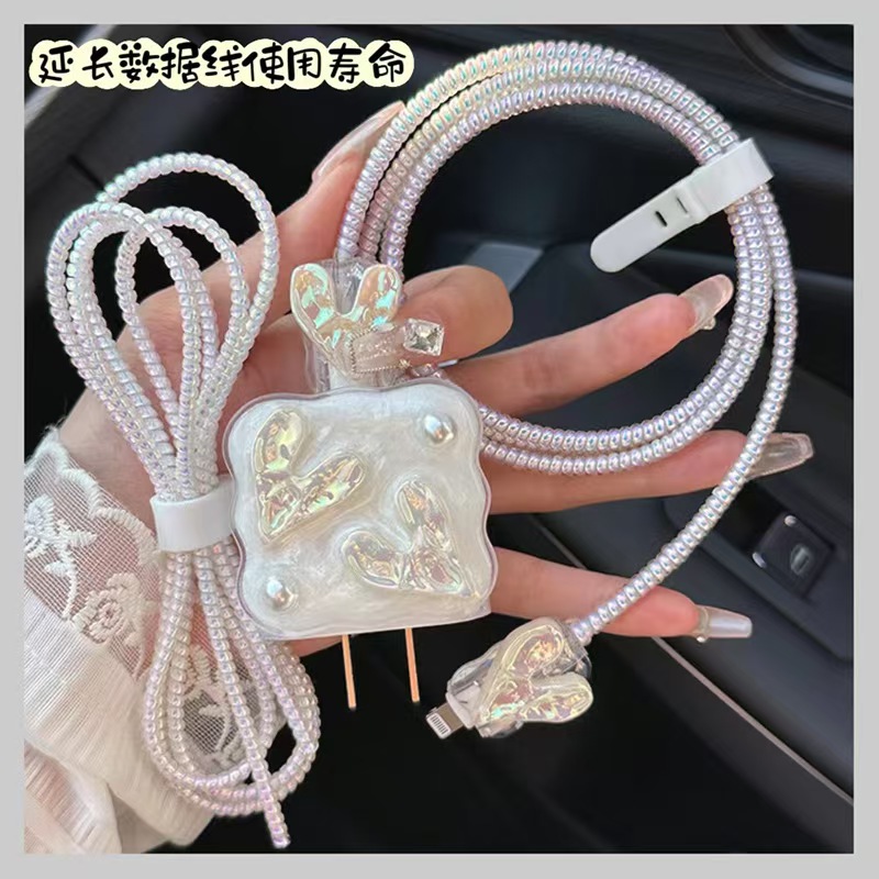 Para Apple 14 línea de datos cubierta protectora iPhone13 cargador cabezal 12promax bobinado estuche para iPad