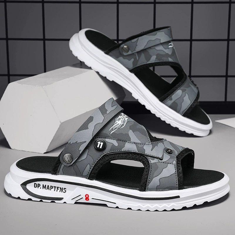 Мужские сандалии мужские 2024 новые спортивные противоскользящие износостойкие сандалии два в одном тапочки мужское вождение пляжная обувь